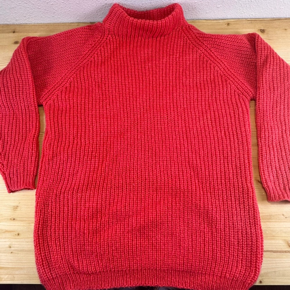 Jacque & KoKo Vintage Mohair Turtleneck Sweater Red 14/16 Hong‎ Kong